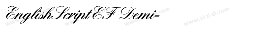EnglishScriptEF Demi字体转换